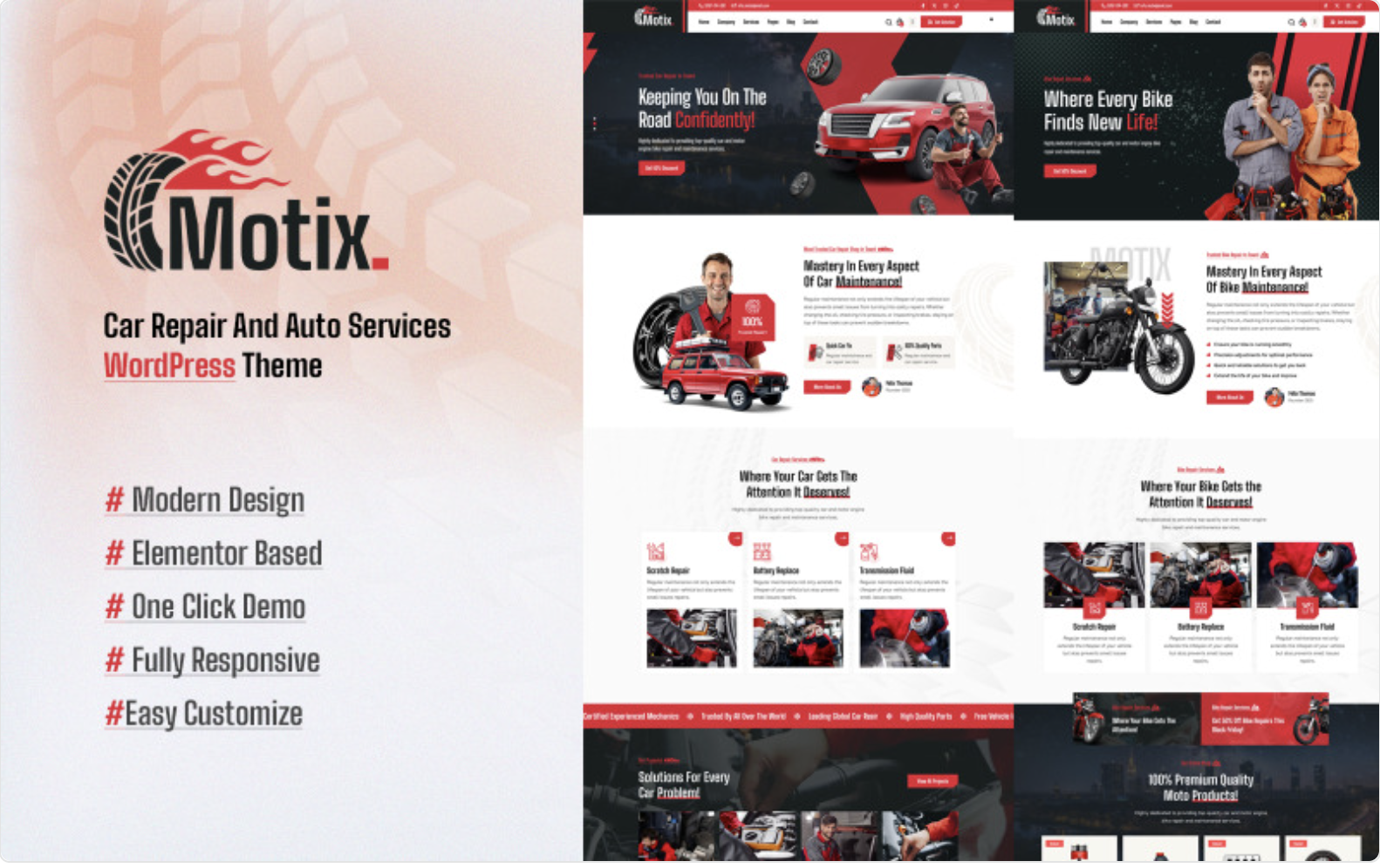 Motix - Car Repair & Auto Services WordPress Theme