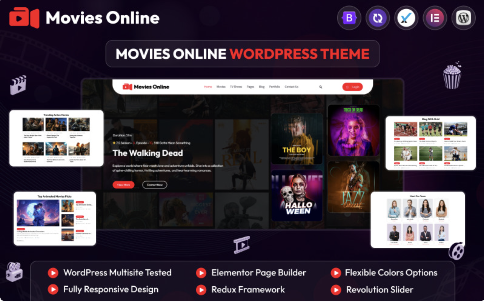 Movies - Movie And Film Studio WordPress Elementor Theme WordPress Theme