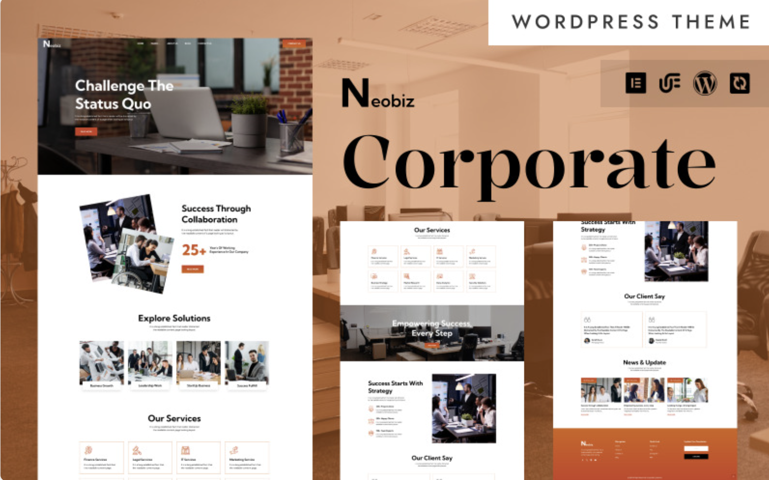 Neobiz - Professional Business & Corporate WordPress Elementor Theme WordPress Theme