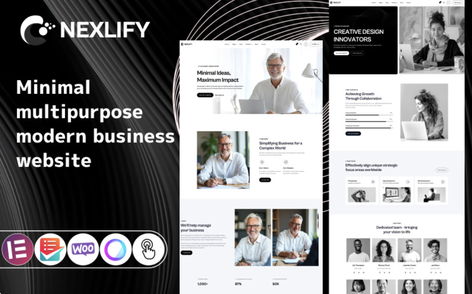 Nexlify - Business Multipurpose Minimal WordPress Elementor Theme WordPress Theme