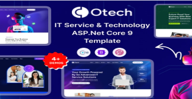 oTech - IT Solutions & Technology Startup ASP.NET