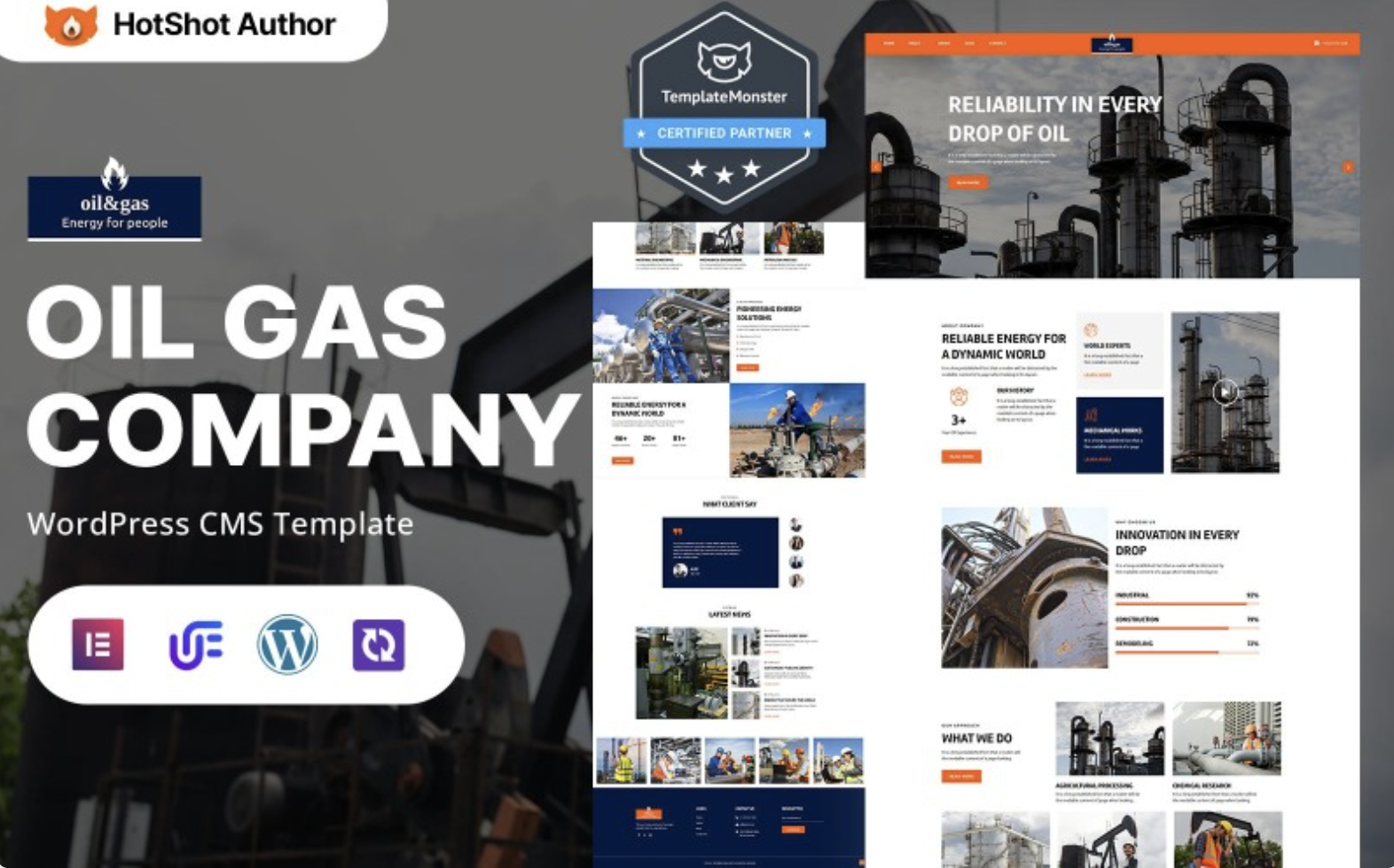 Oil & Gas - Petroleum & Natural Gas Company WordPress Responsive Theme WordPress Theme