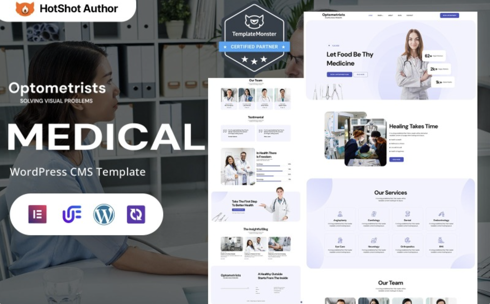 Optometrists - Healthcare And Medical WordPress Elementor Theme WordPress Theme