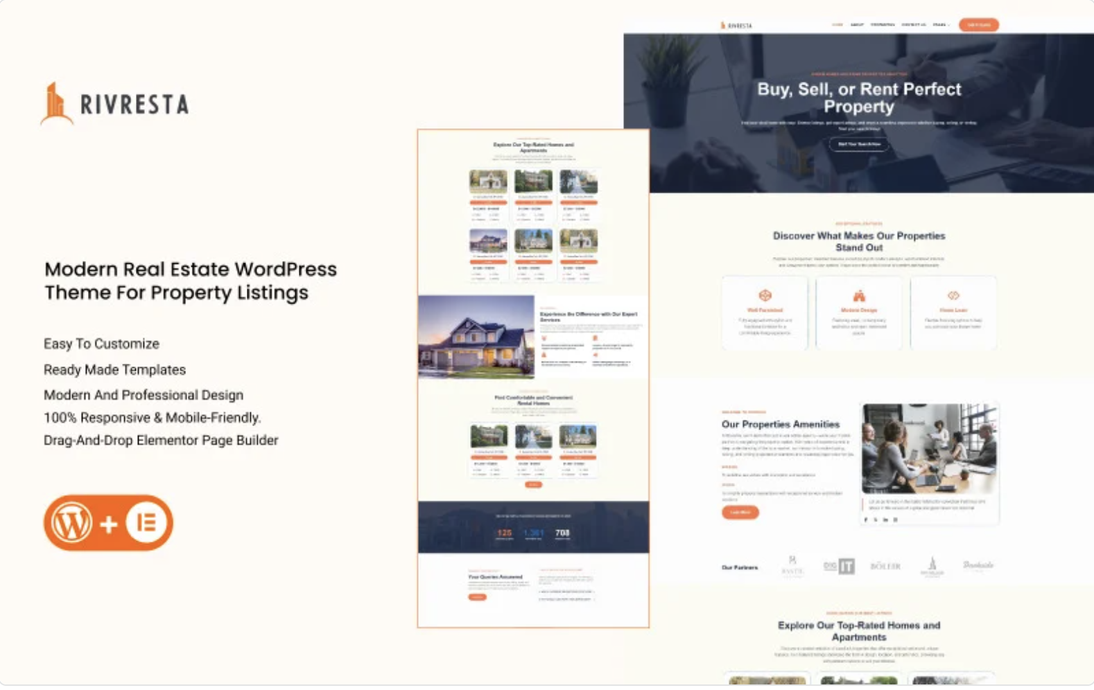 Rivresta - Modern Real Estate & Property Listings WordPress Theme