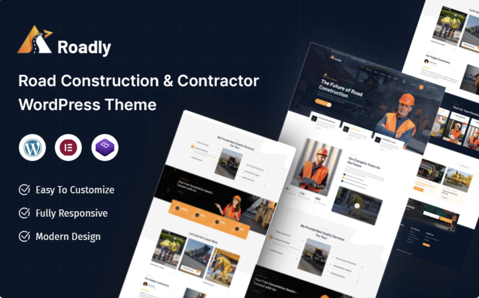 Roadly – Road Construction & Contractor WordPress Theme