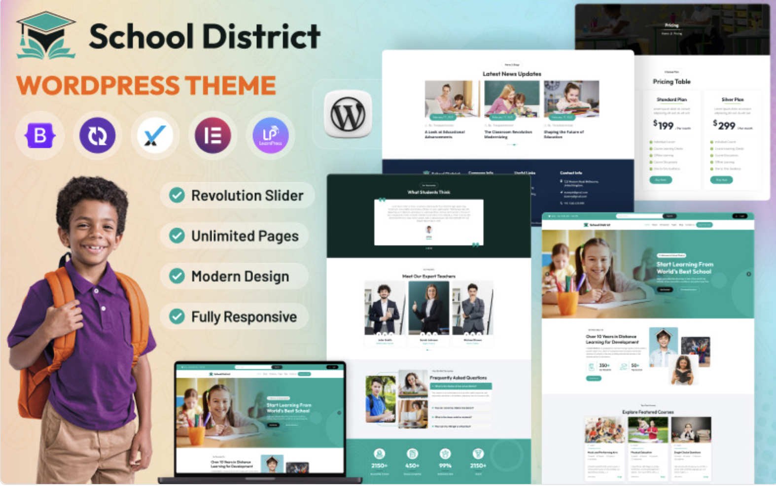 School District Elementor WordPress Theme