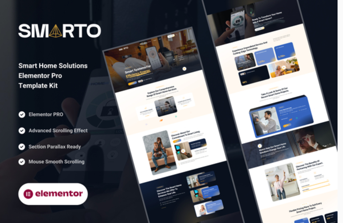 Smarto - Smart Home Solutions Elementor Pro Template Kit