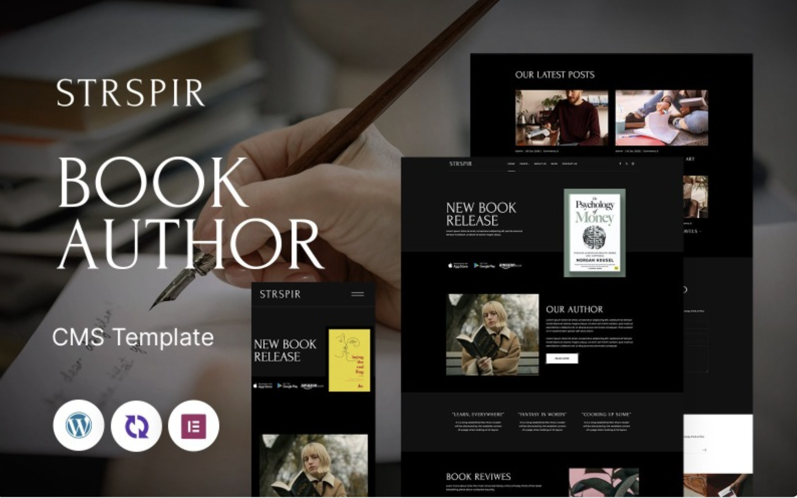 Strspir - Book Author Multipurpose Responsive WordPress Theme