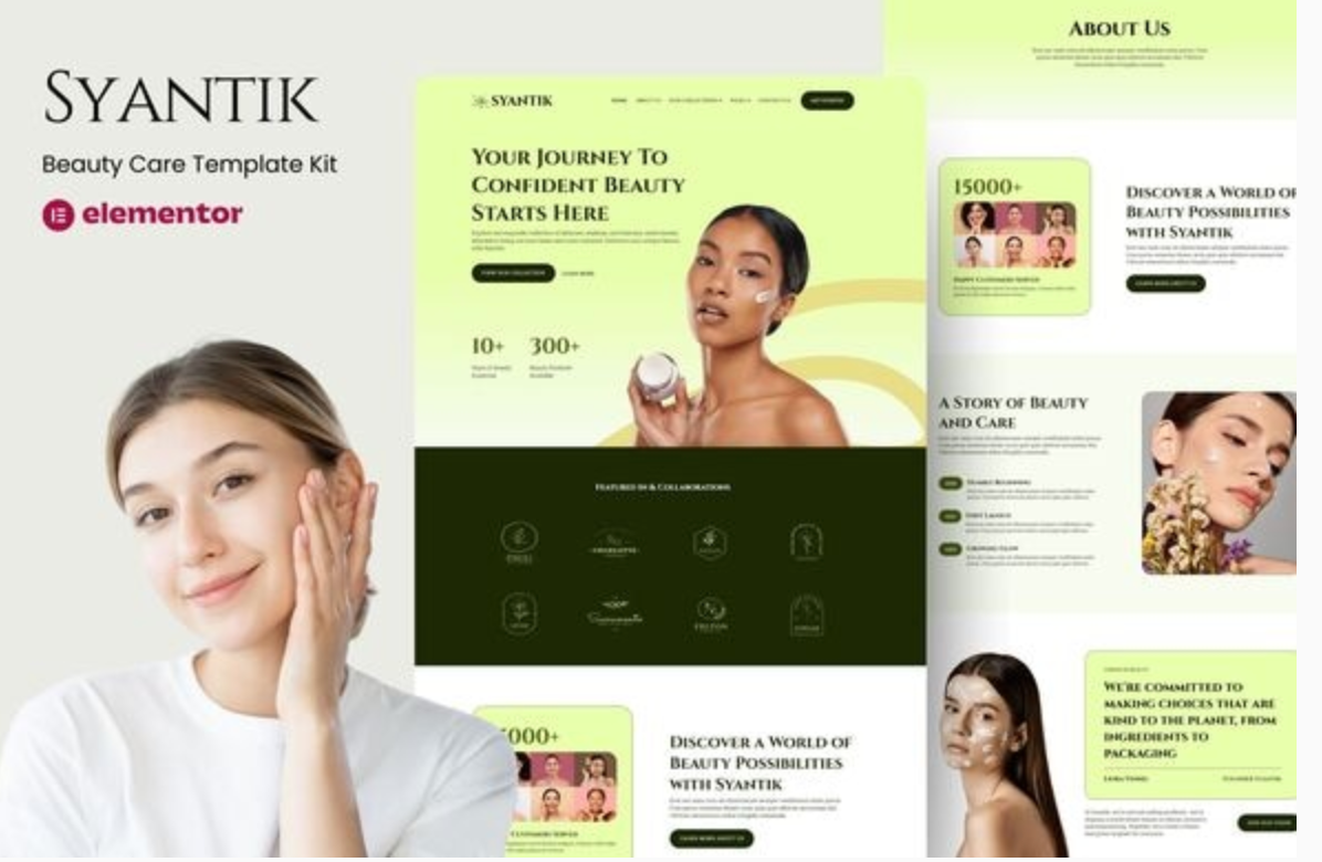 Syantik - Beauty Product Elementor Template Kit