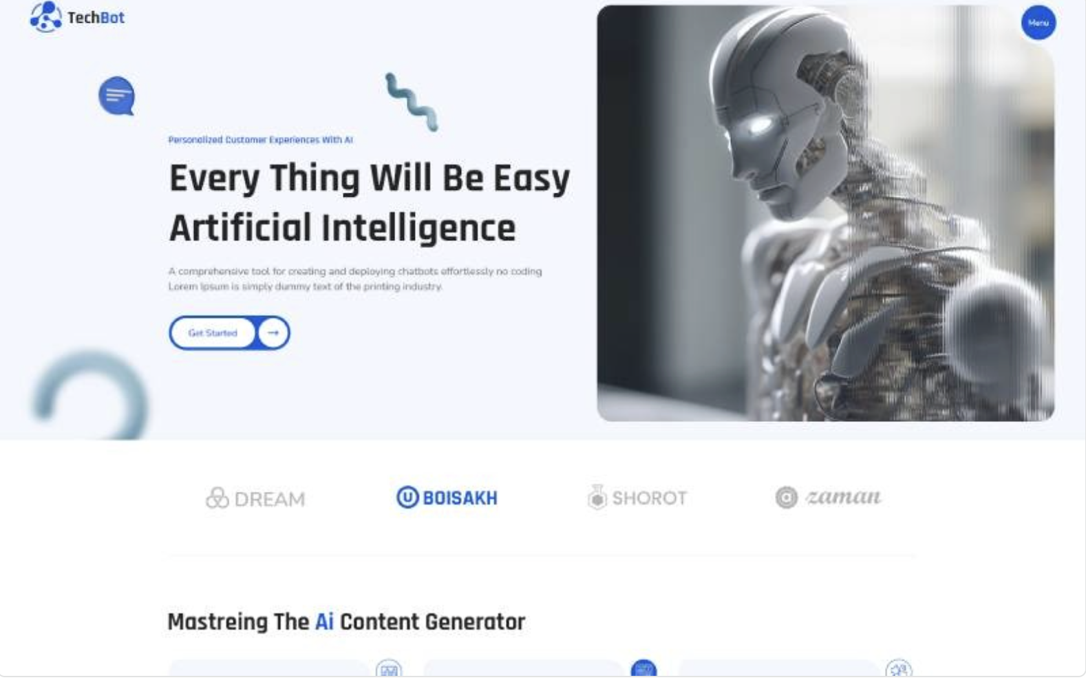 Techbot – Artificial Intelligence & Technology WordPress Theme