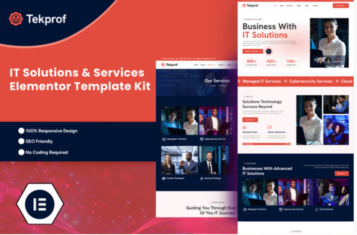 Tekprof - IT Solution & Technology Elementor Template Kit