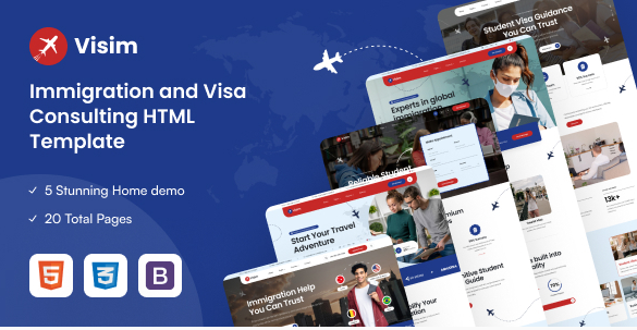 Immigration and Visa Consulting HTMLTemplate