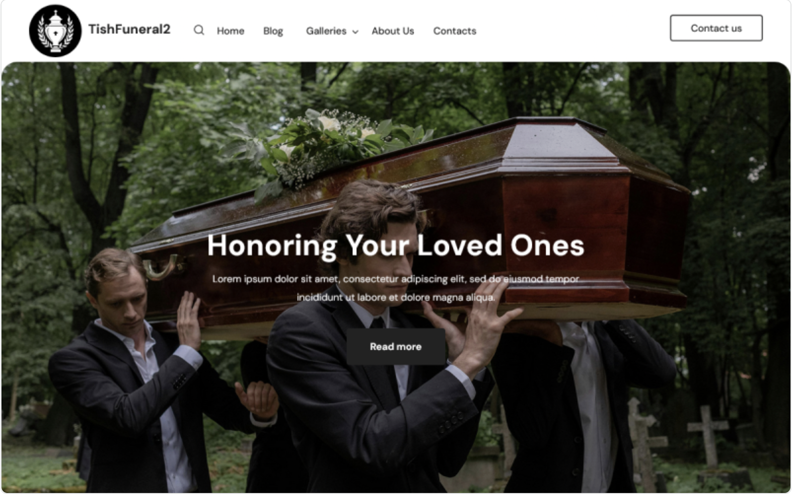 TishFuneral2 - Funeral Services WordPress Theme