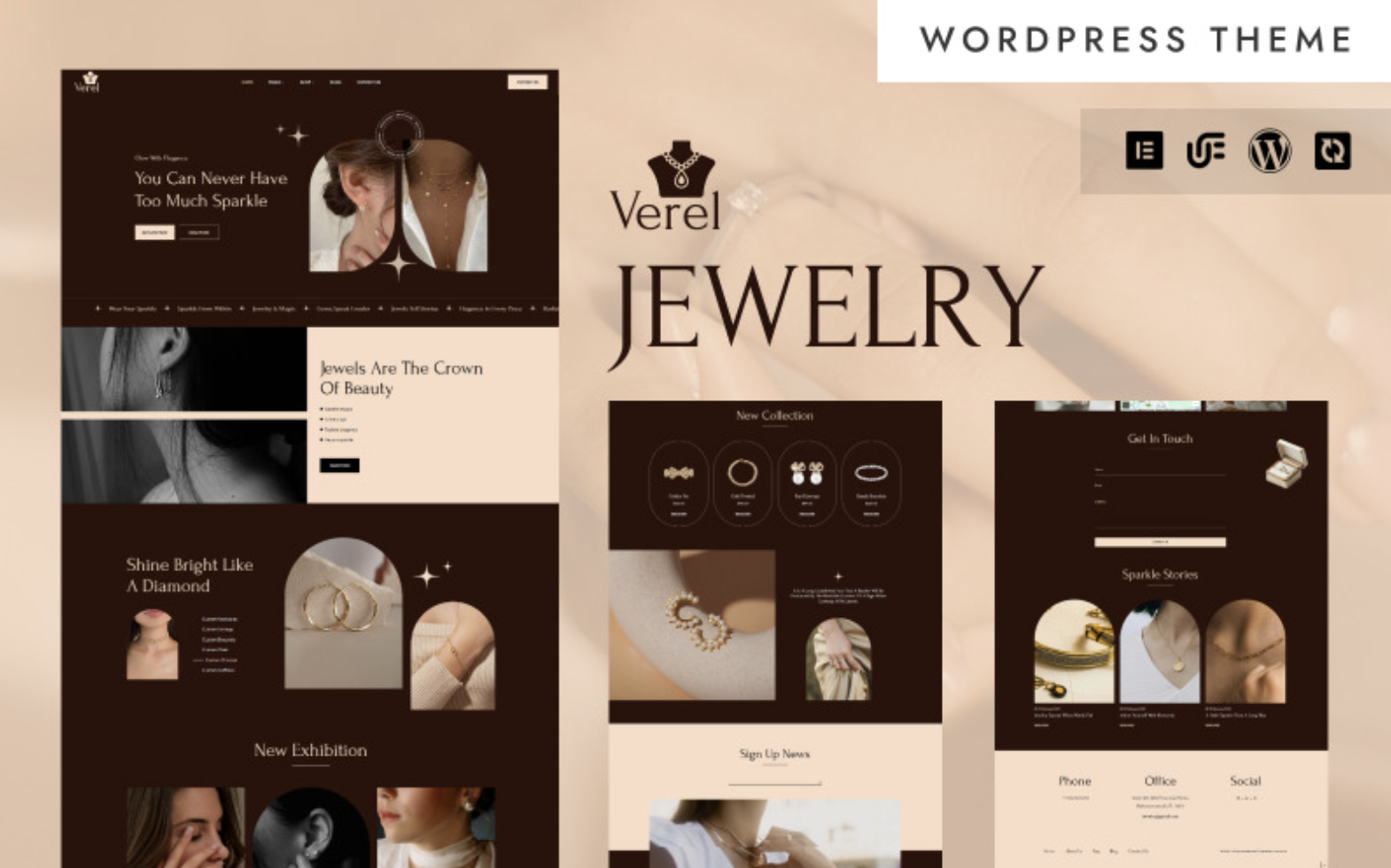 Verel - Elegant Jewelry Store WordPress Elementor Theme WordPress Theme
