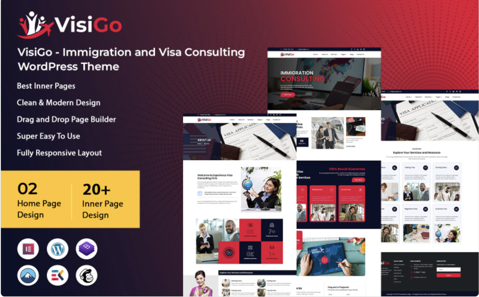 Visigo - Immigration and Visa Consulting WordPress Theme