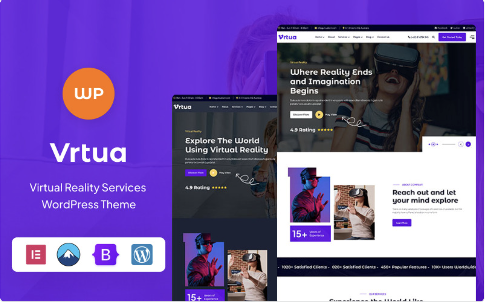 Vrtua - Augmented & Virtual Reality Services WordPress Theme