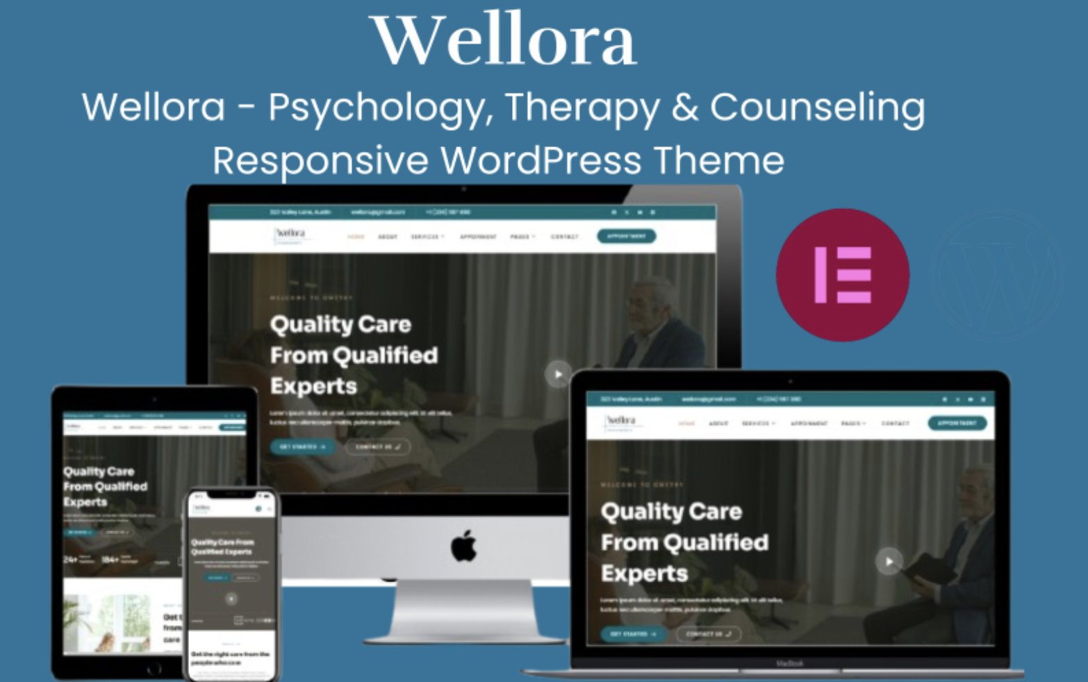 Wellora - Psychology, Therapy & Counseling Responsive WordPress Theme