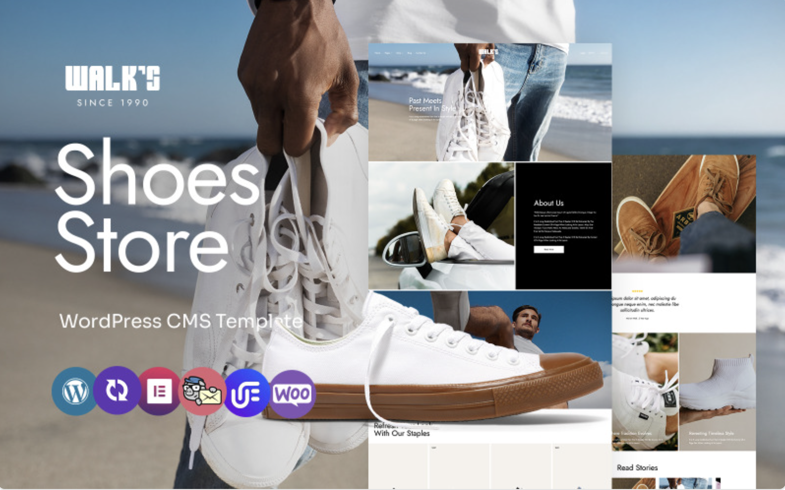 Walk’s - Shoes Shop Multipurpose WordPress Elementor Theme WordPress Theme