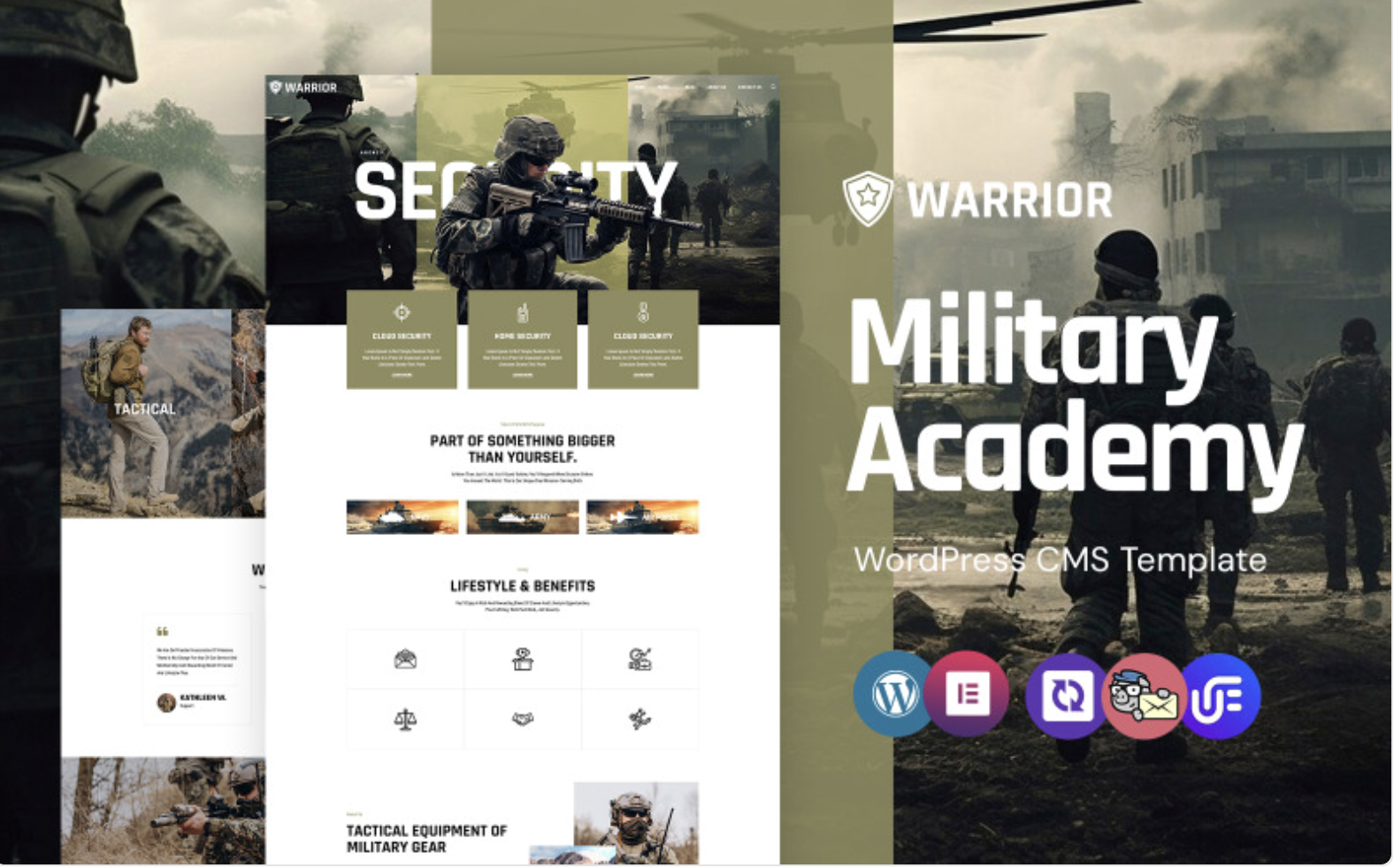 Warrior - Military Academy And Army Training WordPress Elementor Theme WordPress Theme