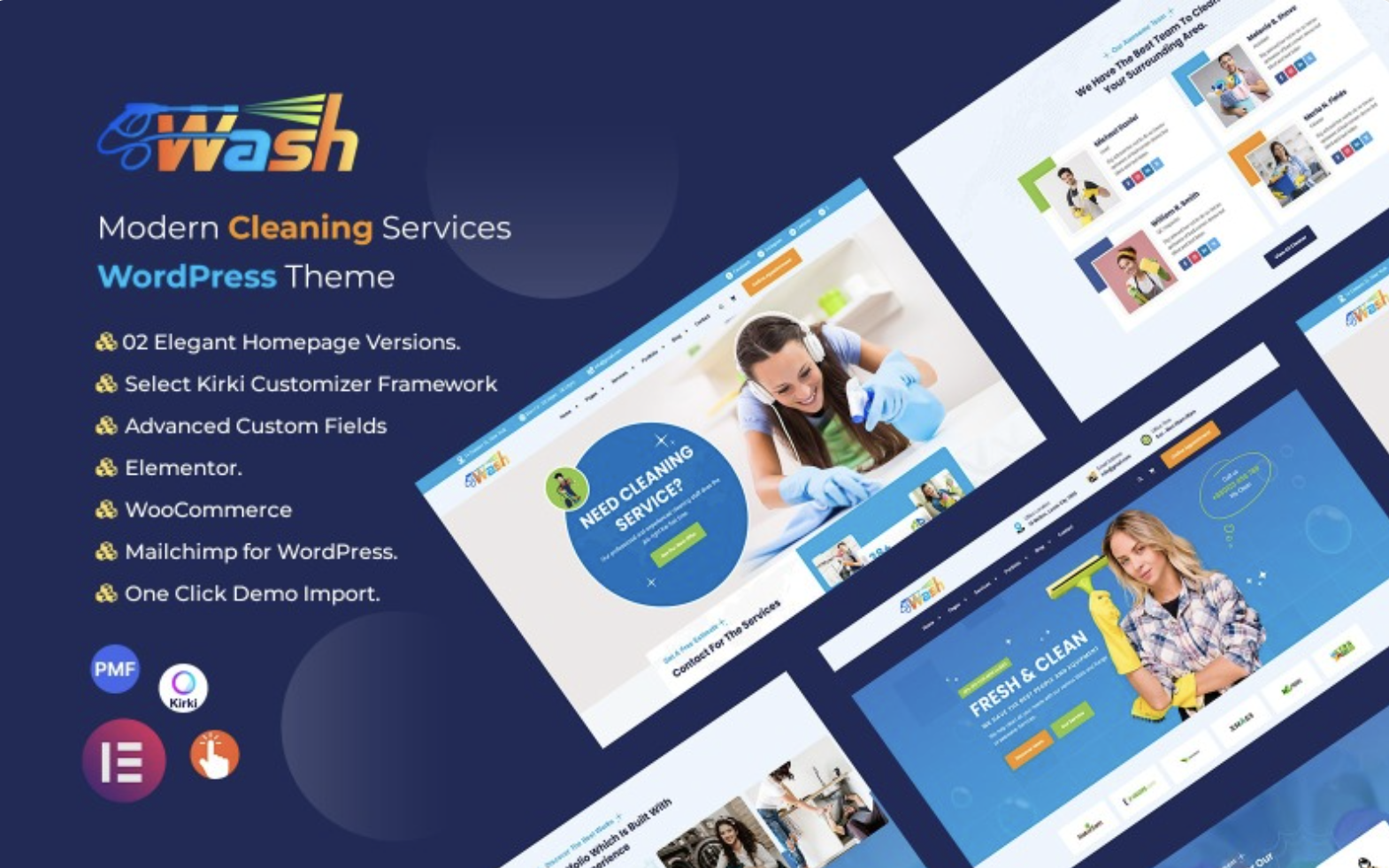 Wash - Cleaning Services WordPress Theme