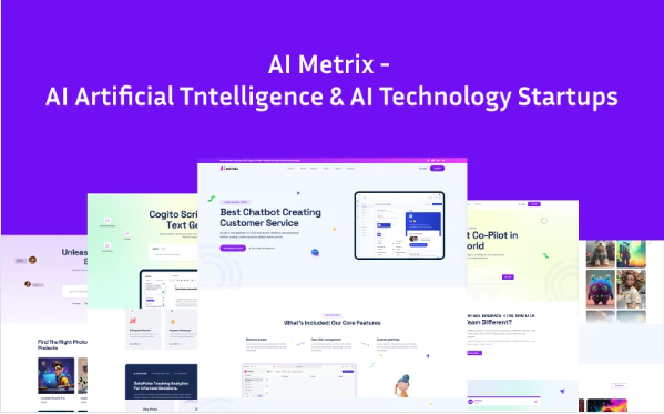 AI Metrix - AI Artificial Tntelligence & AI Technology Startups HTML Template