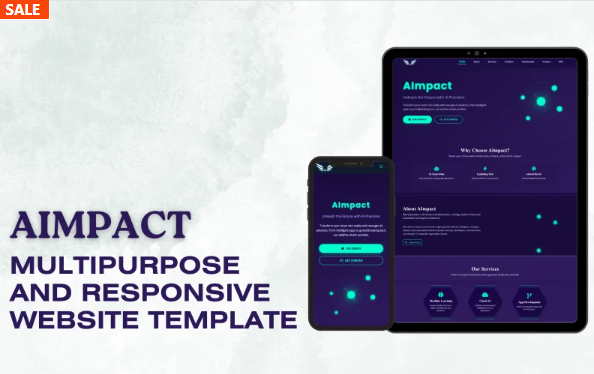 AImpact – MultiPurpose and Responsive Website Template — Template by Templatemonster