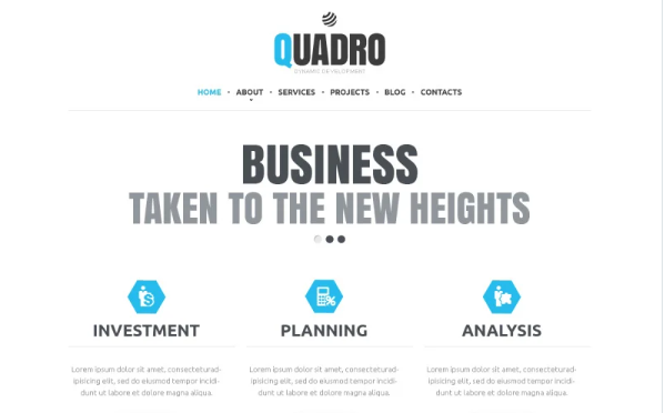 Accounting Website Responsive Website Template