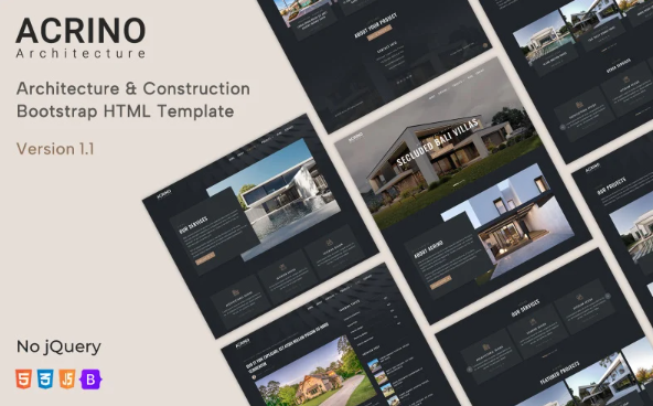 Acrino – Architecture & Construction Bootstrap HTML Template