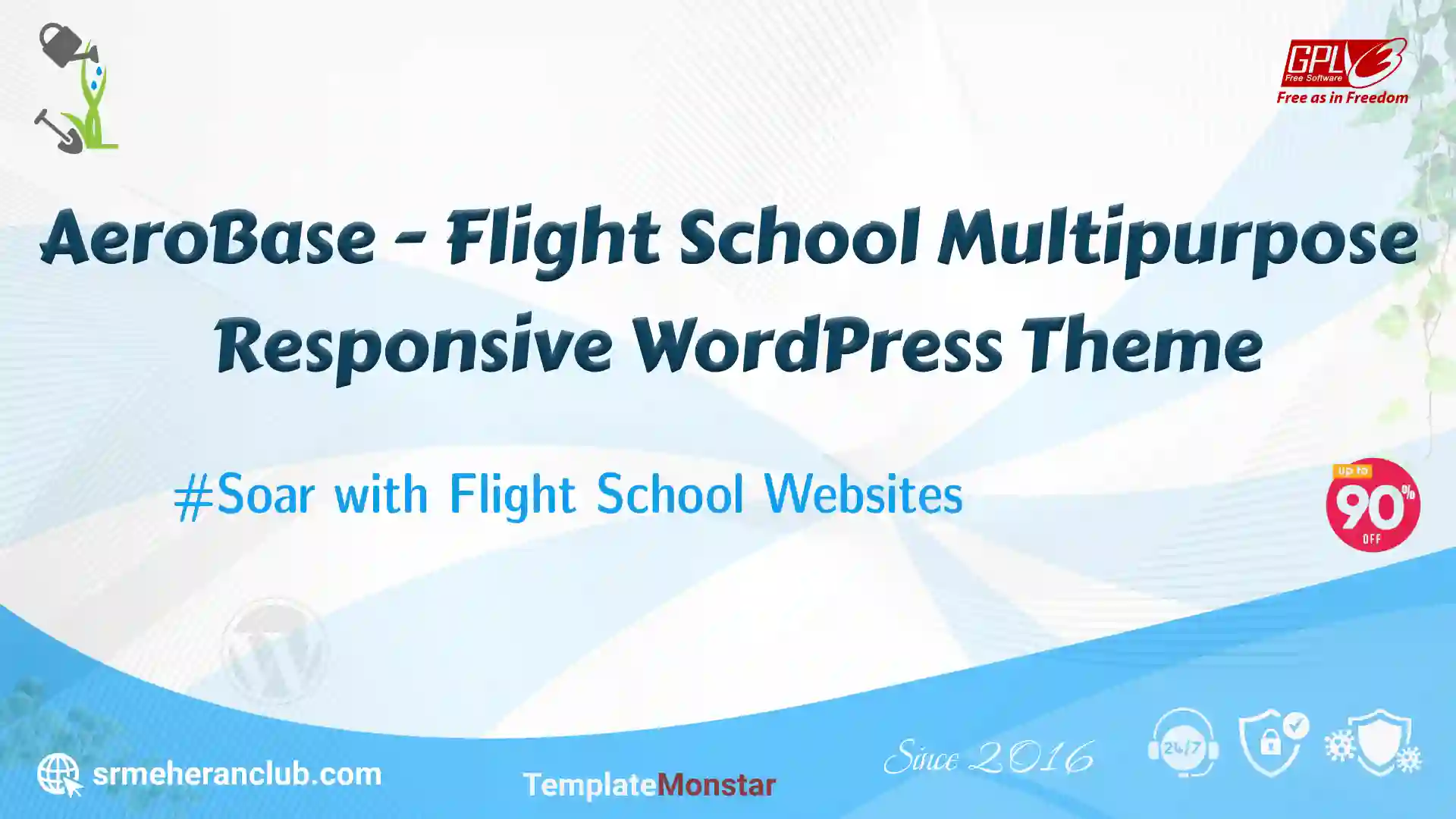 AeroBase – Flight School Multipurpose Responsive WordPress Theme — Theme by Templatemonster