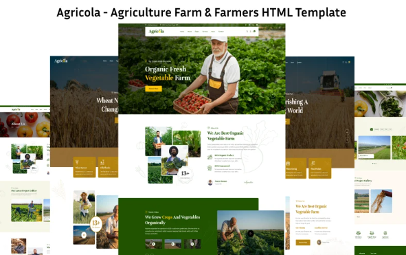 Agricola Agriculture – Agriculture Farm & Farmers HTML Template — Template by Templatemonster