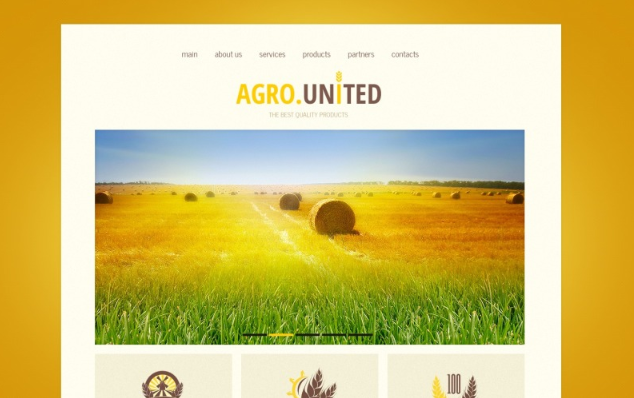 Agriculture Website Template