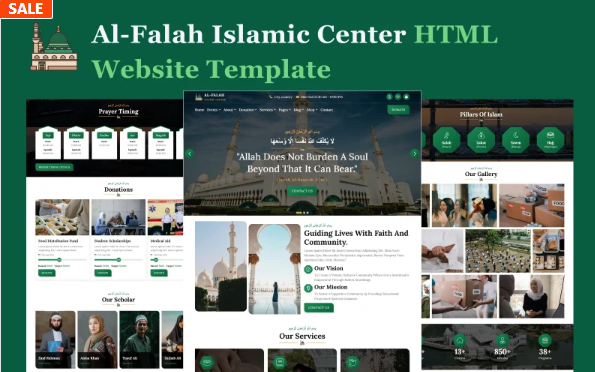 Al-Falah - Islamic Center HTML5 Website Template