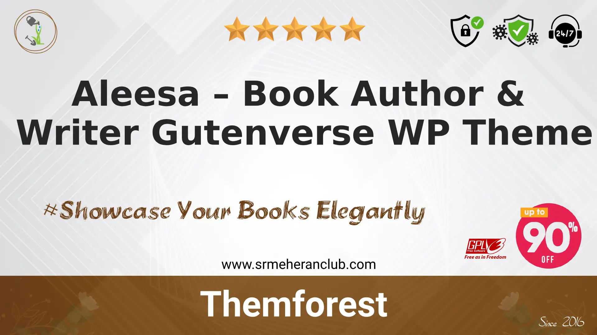 Aleesa – Book Author & Writer Gutenverse WP Theme — Theme by Themeforest