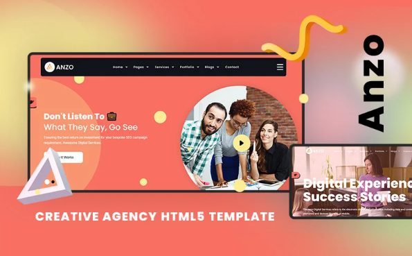 Anzo – Creative Solutions And Business HTML5 Template — Template by Templatemonster