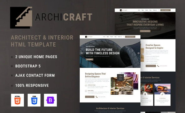 ArchiCraft | Architecture & Interior Design HTML5 Template