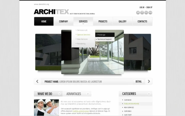 Architecture Website Template