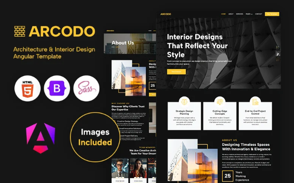Arcodo - Architecture & Interior Design Angular Template