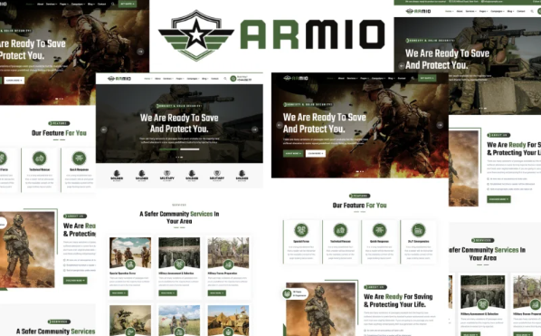Armio – Military Department HTML5 Template — Template by Templatemonster
