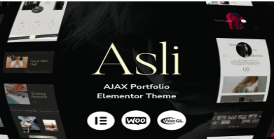Asli – AJAX Portfolio Elementor Theme