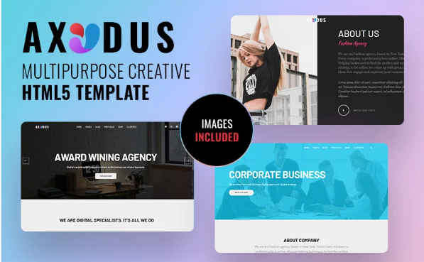 Axodus Multi-Purpose Creative Digital Agency HTML 5 Template — Template by Templatemonster
