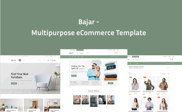 Bajar eCommerce - Multipurpose eCommerce Store HTML Template