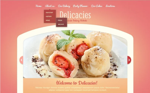 Bakery Website Template