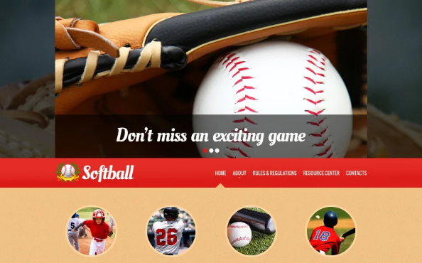 Baseball Responsive Website Template