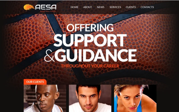 Basketball Responsive Website Template