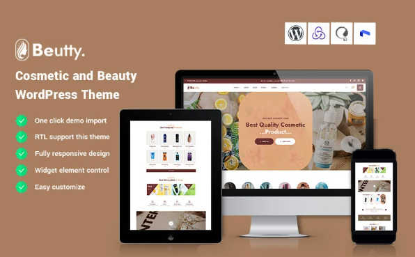 Beutty – Cosmetic and Beauty Website Template