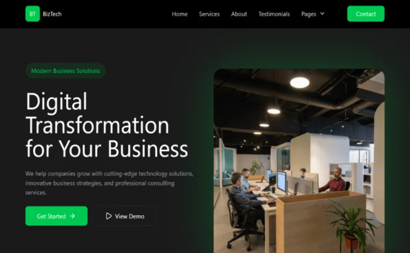 BizTech | Modren Business Solution And Consulting Template