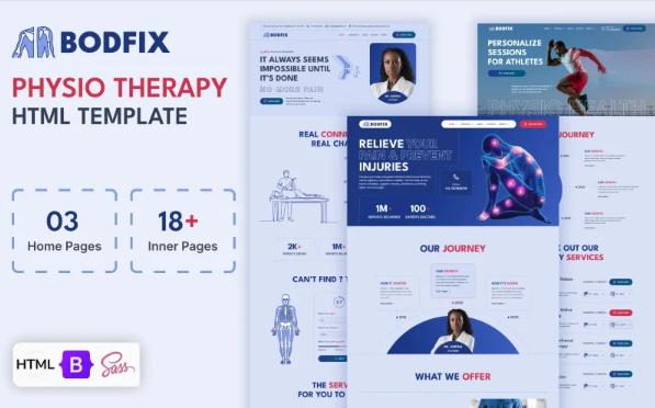 Bodfix – Physiotherapy, Rehabilitation, Healthcare, HTML Template