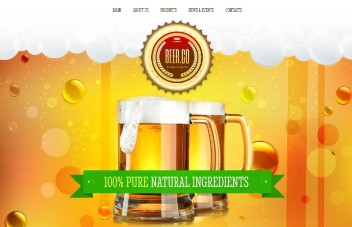Brewery Responsive Website Template