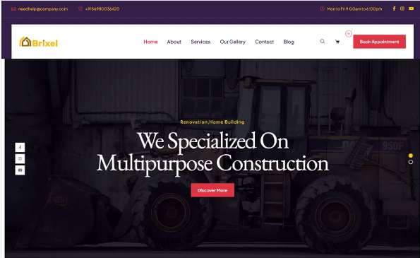 Brixal Construction Html Template