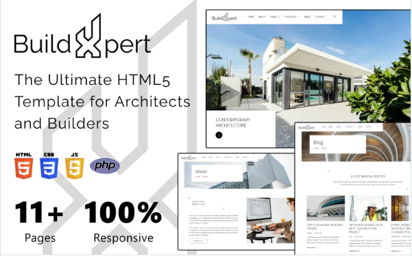 BuildXpert - The Ultimate HTML5 Website Template for Architects and Builders